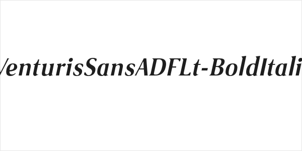 VenturisSansADFLt-BoldItalic Logo