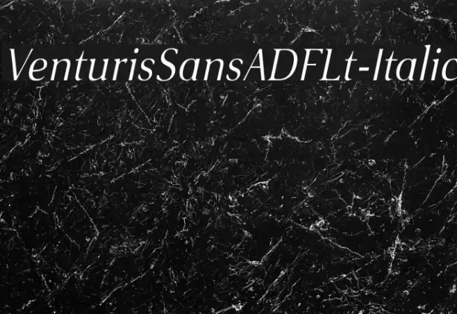 VenturisSansADFLt-Italic Font examples