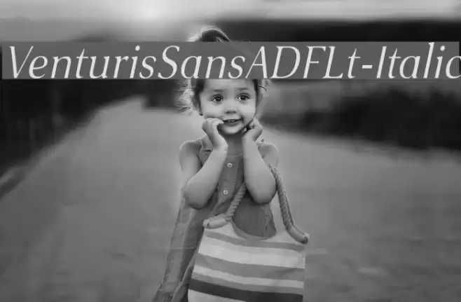VenturisSansADFLt-Italic Font examples