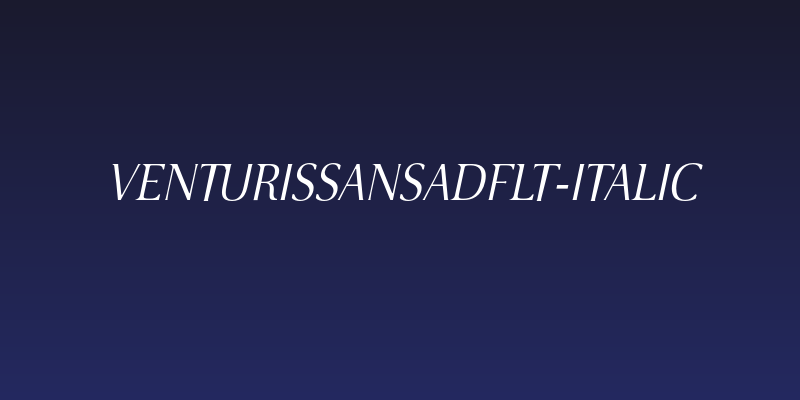 VenturisSansADFLt-Italic Social Header