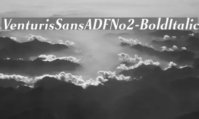 VenturisSansADFNo2-BoldItalic Font examples