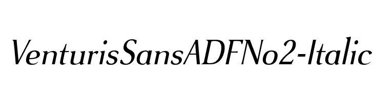 VenturisSansADFNo2-Italic Font