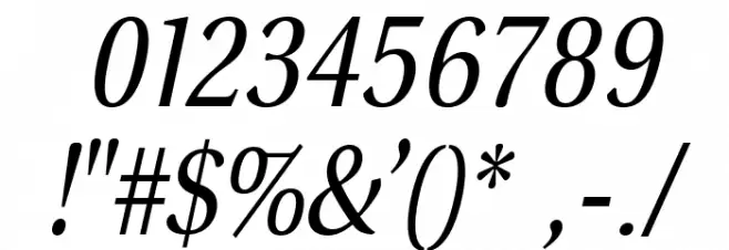 VenturisSansADFNo2-Italic Шрифта ДРУГИЕ символов