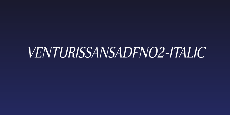 VenturisSansADFNo2-Italic Social Header