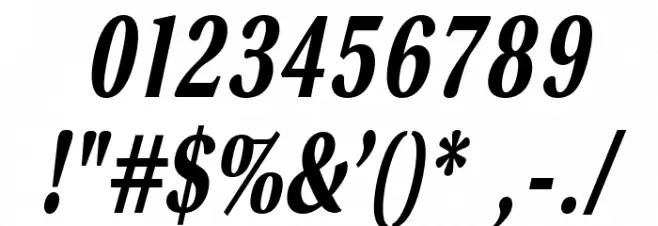 VenturisSansADFNo2Cd-BoldItal Font OTHER CHARS