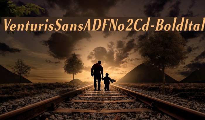 VenturisSansADFNo2Cd-BoldItal Font examples