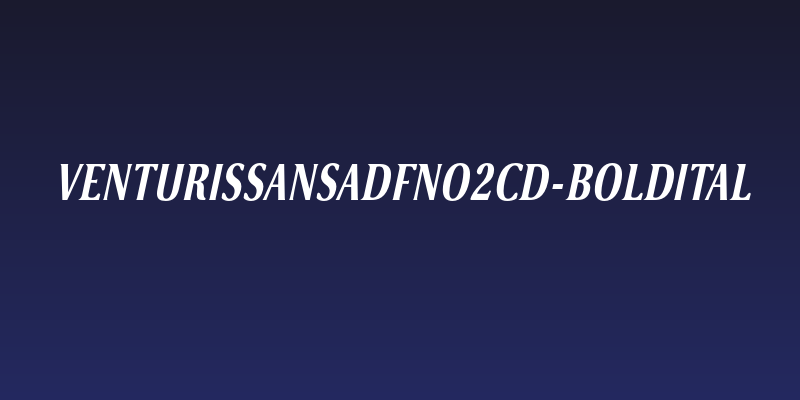 VenturisSansADFNo2Cd-BoldItal Social Header