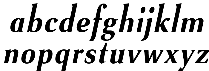 VenturisSansADFNo2Cd-BoldItal Font LOWERCASE