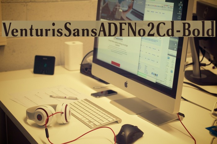 VenturisSansADFNo2Cd-Bold Font examples
