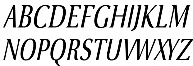 VenturisSansADFNo2Cd-Italic Schriftart Groß
