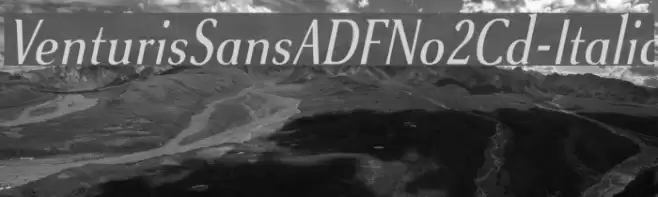 VenturisSansADFNo2Cd-Italic Font examples
