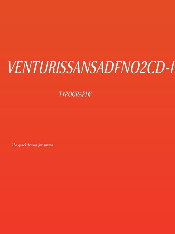 VenturisSansADFNo2Cd-Italic Poster