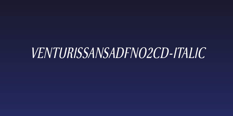 VenturisSansADFNo2Cd-Italic Social Header