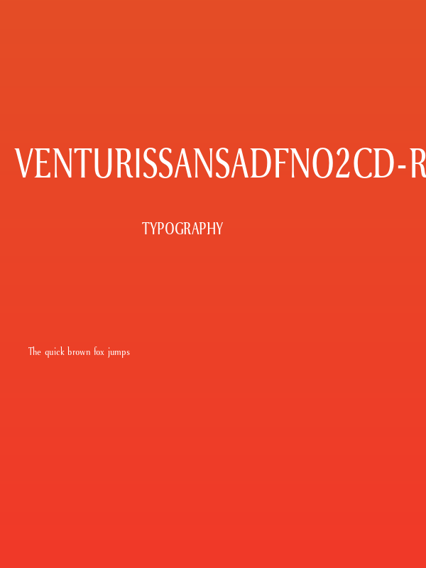 VenturisSansADFNo2Cd-Regular Poster