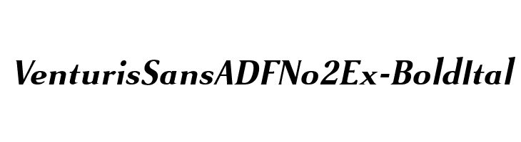 VenturisSansADFNo2Ex-BoldItal Font