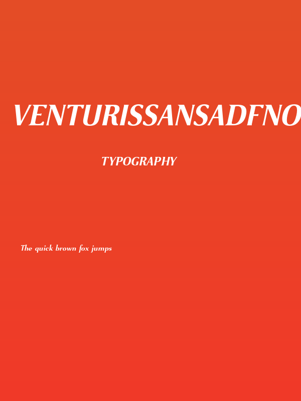 VenturisSansADFNo2Ex-BoldItal Poster