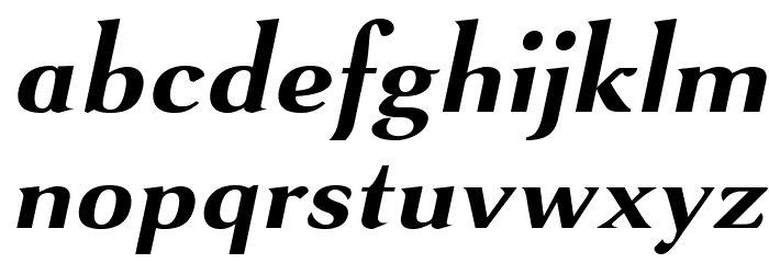 VenturisSansADFNo2Ex-BoldItal Font LOWERCASE