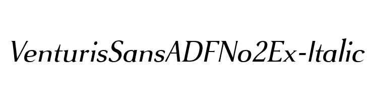 VenturisSansADFNo2Ex-Italic  baixar fontes gratis