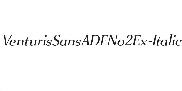VenturisSansADFNo2Ex-Italic Logo