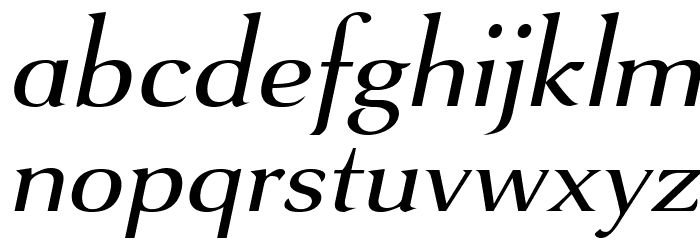 VenturisSansADFNo2Ex-Italic Font LOWERCASE