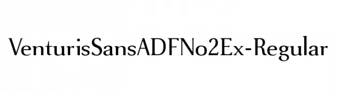 VenturisSansADFNo2Ex-Regular  Frei Schriftart Herunterladen