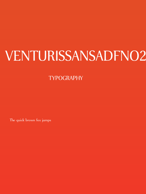 VenturisSansADFNo2Ex-Regular Poster