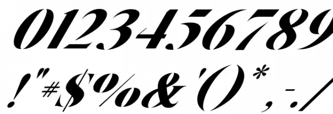 Ventus Italic Font OTHER CHARS