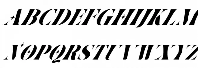 Ventus Italic Schriftart Groß