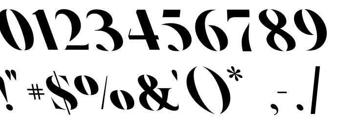 Ventus Oblique Font OTHER CHARS