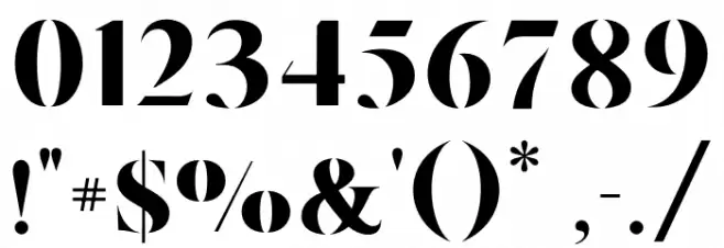 Ventus Font OTHER CHARS