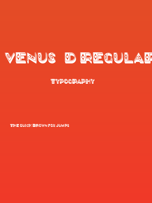 Venus 3D Regular Poster