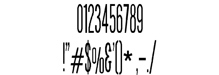 Venus-Normal Font OTHER CHARS