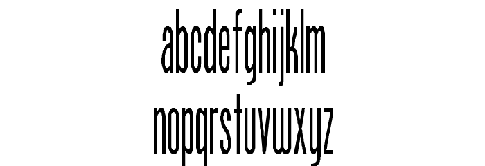 Venus-Normal Font LOWERCASE