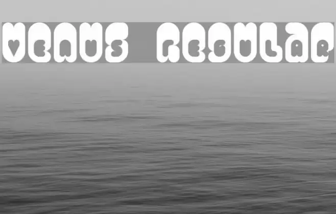 Venus Regular Font examples