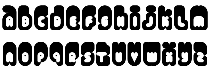Venus Regular Font LOWERCASE