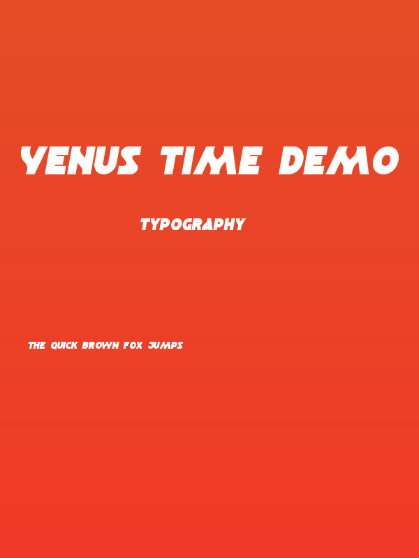 Venus Time Demo Poster