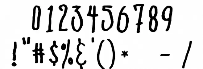 Venus flytrap   the bug Font OTHER CHARS