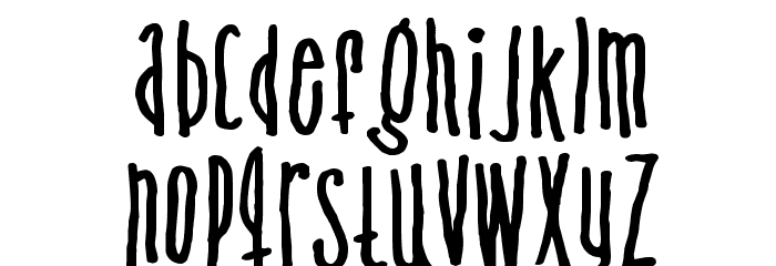 Venus flytrap & the bug Font LOWERCASE