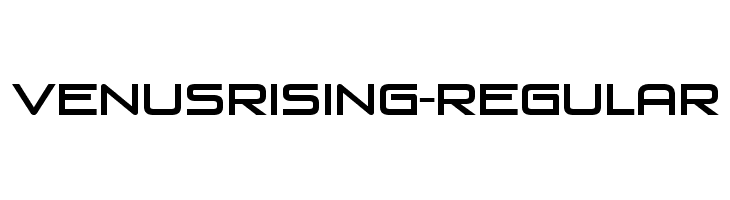 VenusRising-Regular  免费字体下载
