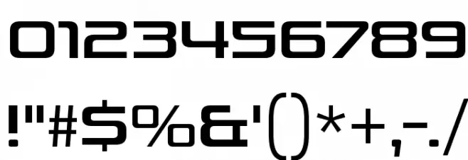 VenusRisingRg-Regular Font OTHER CHARS