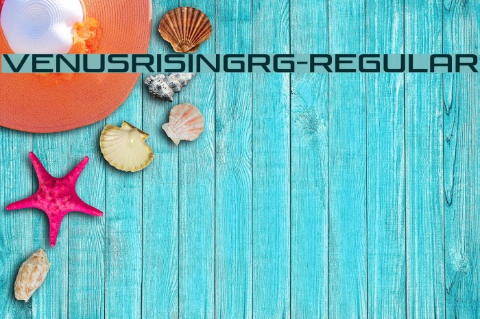 VenusRisingRg-Regular Font examples