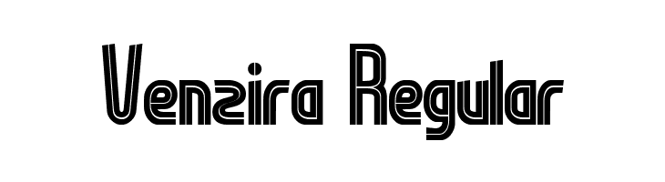 Venzira Regular  font caratteri gratis