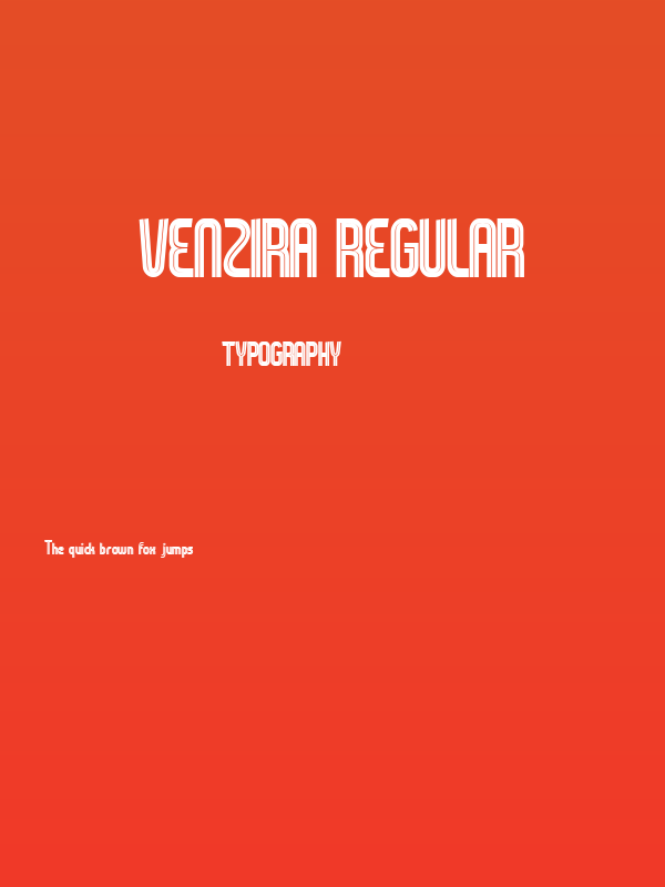 Venzira Regular Poster