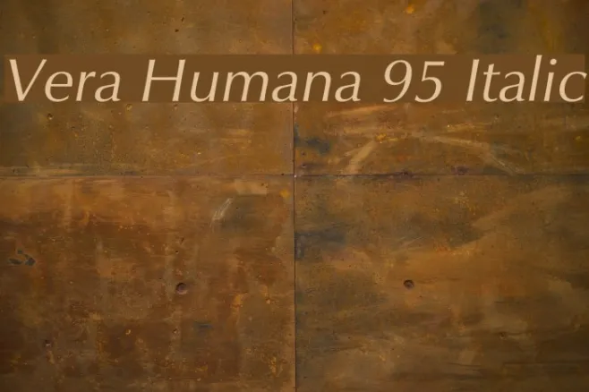 Vera Humana 95 Italic Example 2