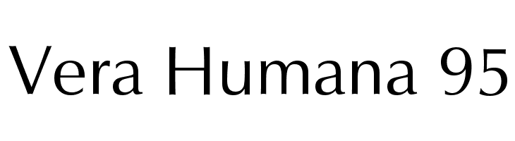 Vera Humana 95 Font