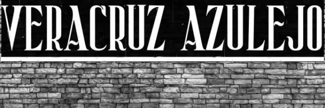 Veracruz Azulejo Schriftart examples