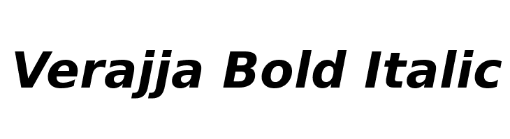 Verajja Bold Italic Font