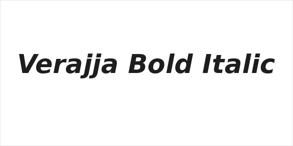Verajja Bold Italic Logo