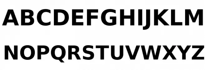 Verajja Bold フォント 大文字