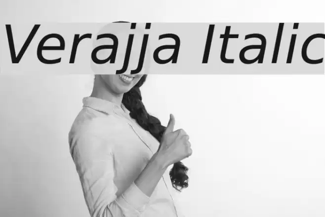 Verajja Italic Font examples